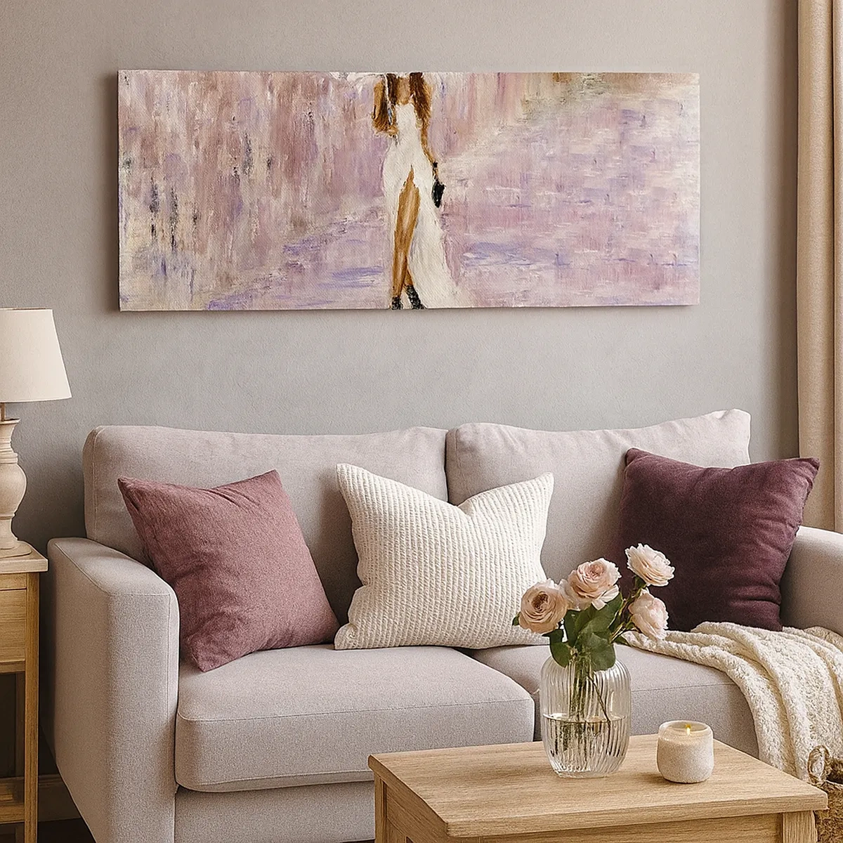 Vászonkép - A liliomos esőben - 30x30 cm