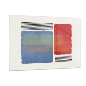 Üveg kép - A geometria szelleme és betűje - 120x80 cm