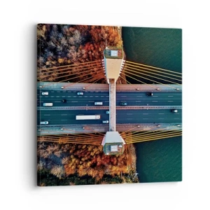 Vászonkép - TÚL a vizeken, túl az erdőkön - 30x30 cm