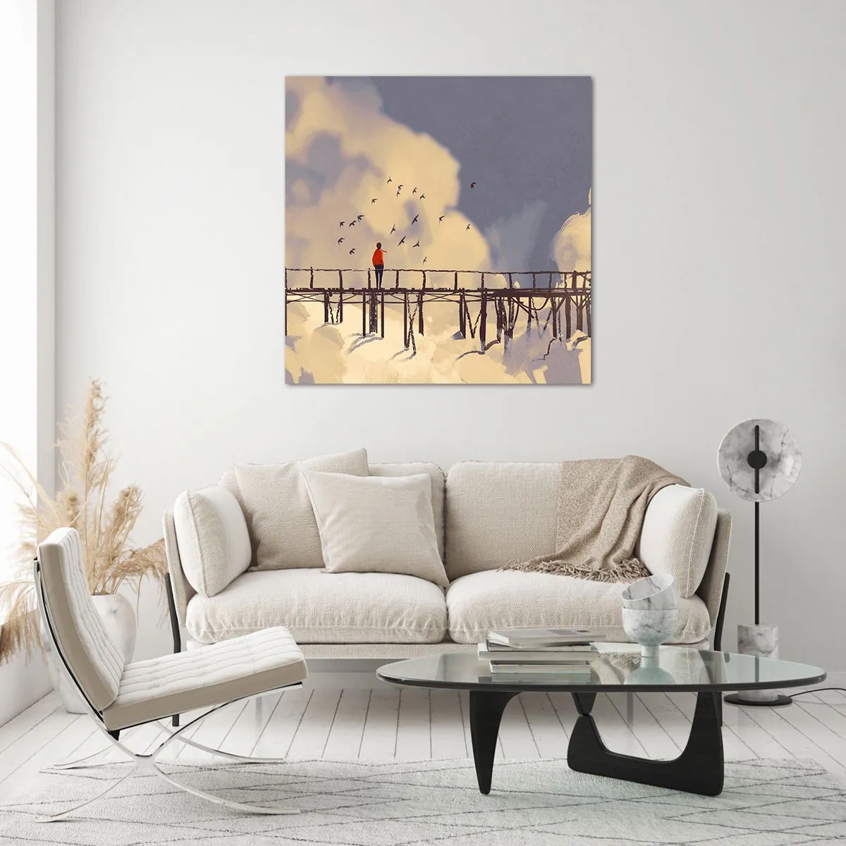 Üveg kép - Kék vágy - 70x70 cm