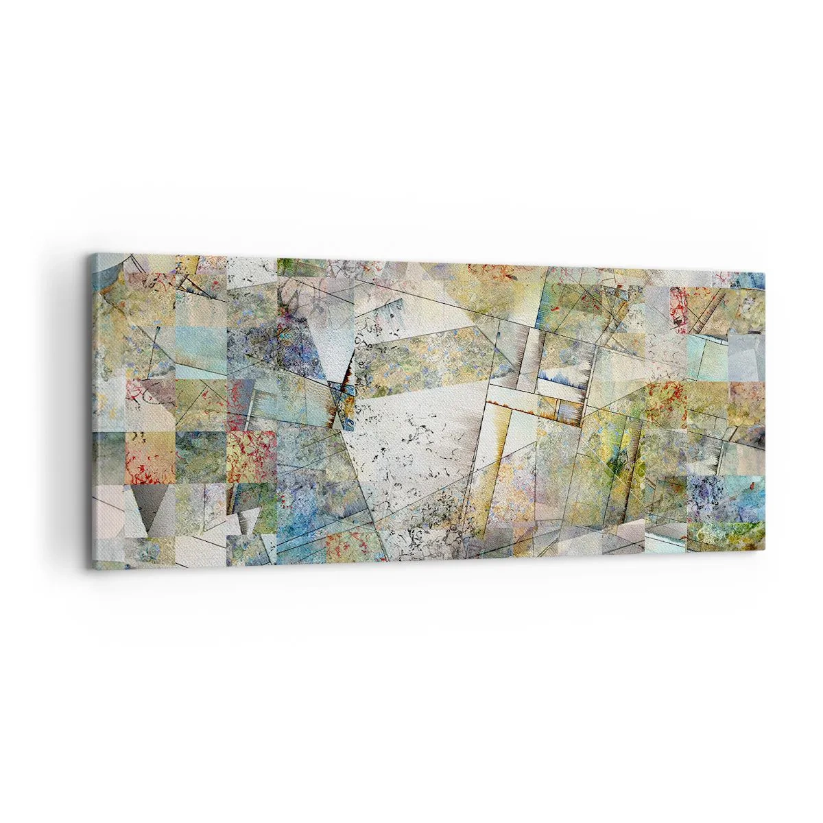 Vászonkép - Geometrikus átrendeződés - 100x40 cm