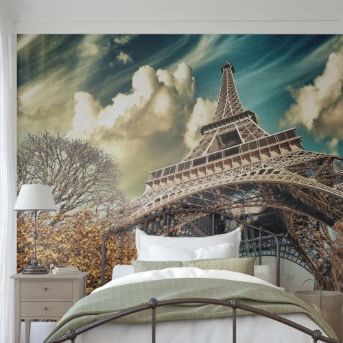 Fotótapéta Standard Eco - Ősszel pedig Párizsban... - Város, Párizs, Eiffel-torony - 450x315 cm