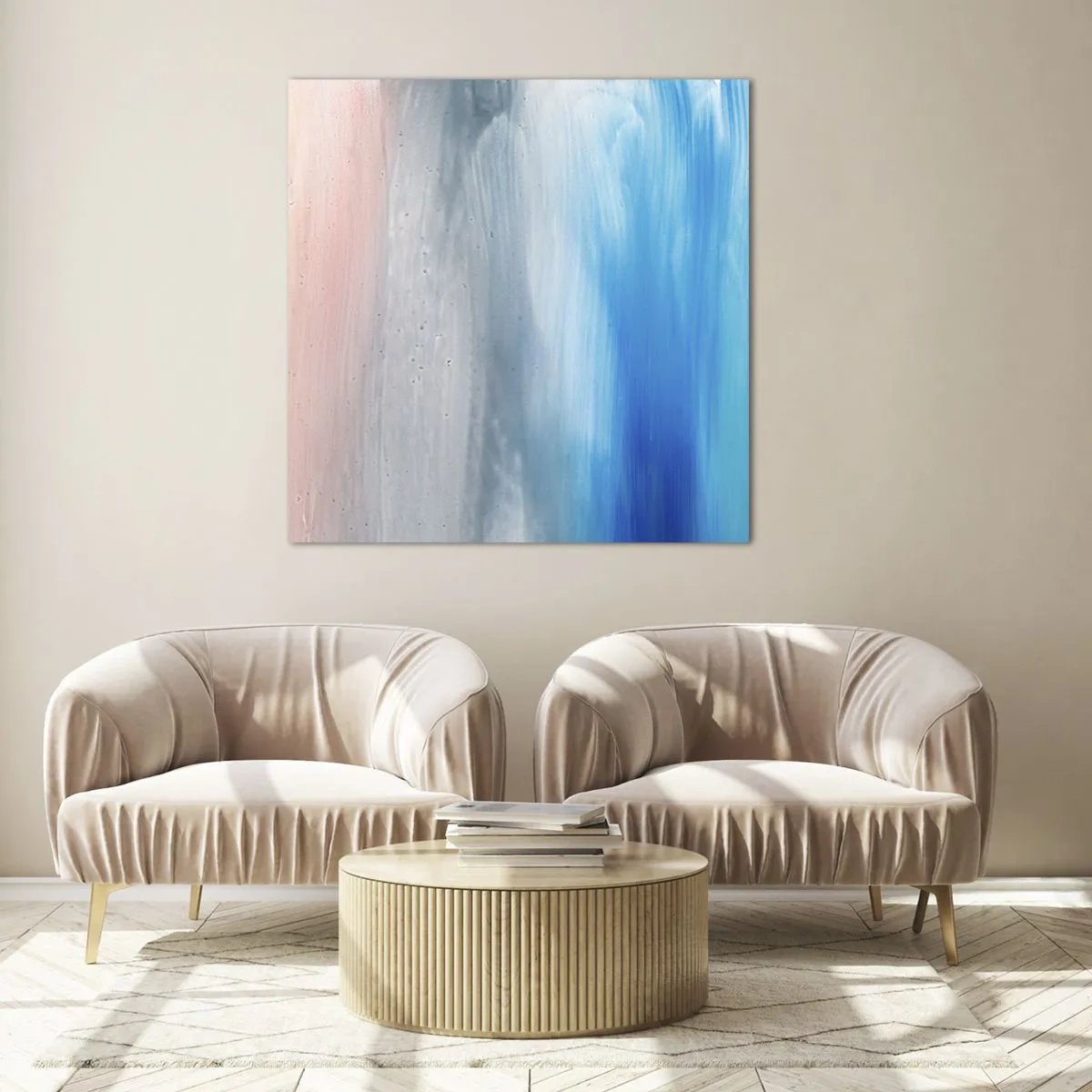 Üveg kép - Elemek: levegő - 70x70 cm