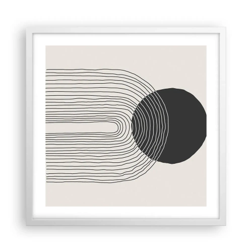 Poszter fekete keretben - Remegés és biztosság - 50x50 cm