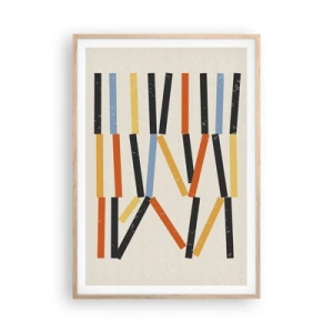 Poszter világos tölgy keretben - Vízszintes kompozíció - 70x100 cm