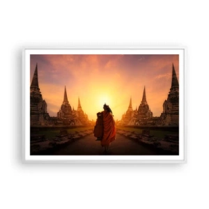 Poszter fekete keretben - Nyugalomban a végtelenségen át - 100x70 cm