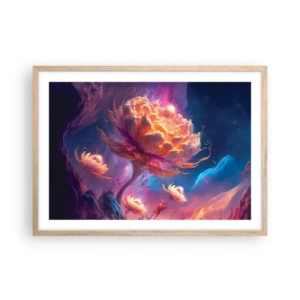 Poszter világos tölgy keretben - Egy másik világ - 70x50 cm