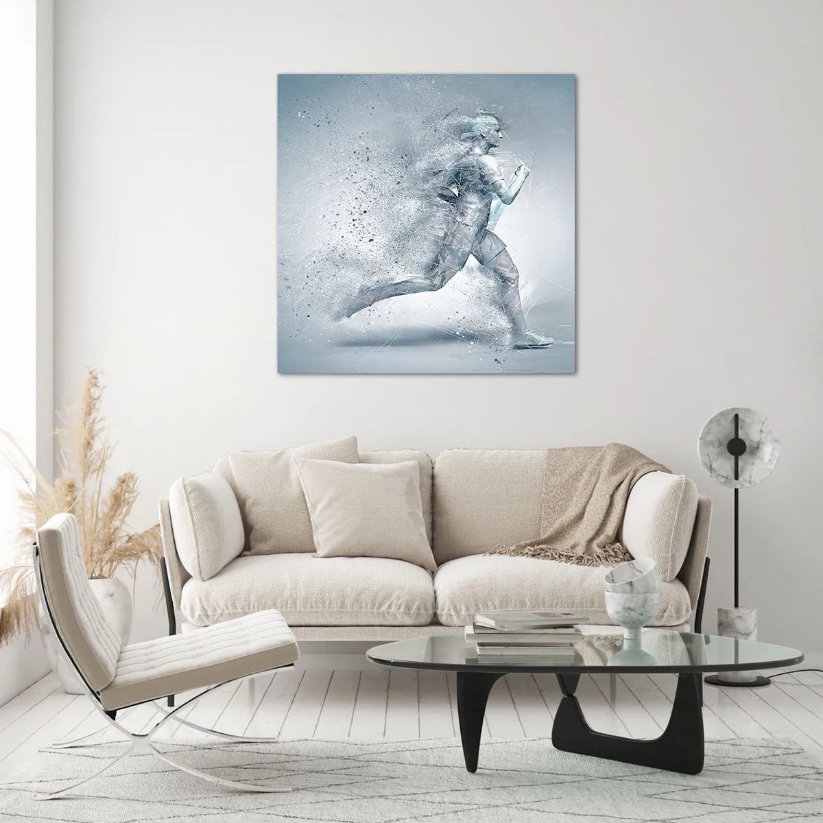 Üveg kép - Kristálytiszta energia - 60x60 cm