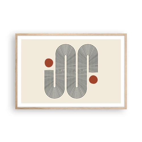 Poszter világos tölgy keretben - Elejétől végéig - 91x61 cm