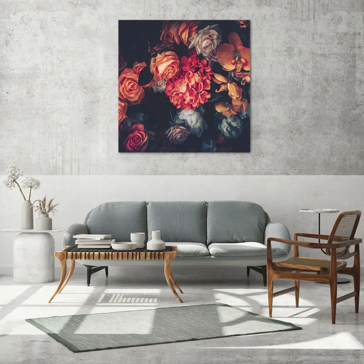 Üveg kép - Mint a holland mestereknél - 50x50 cm