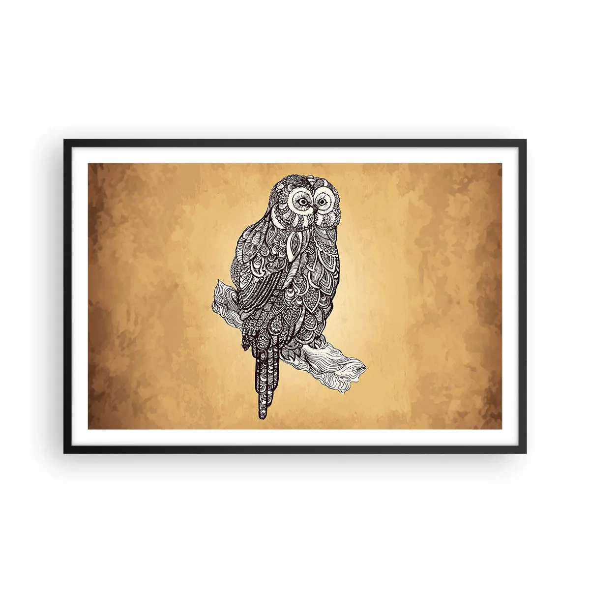 Poszter fehér keretben - A bölcsesség bonyolult díszei - 91x61 cm