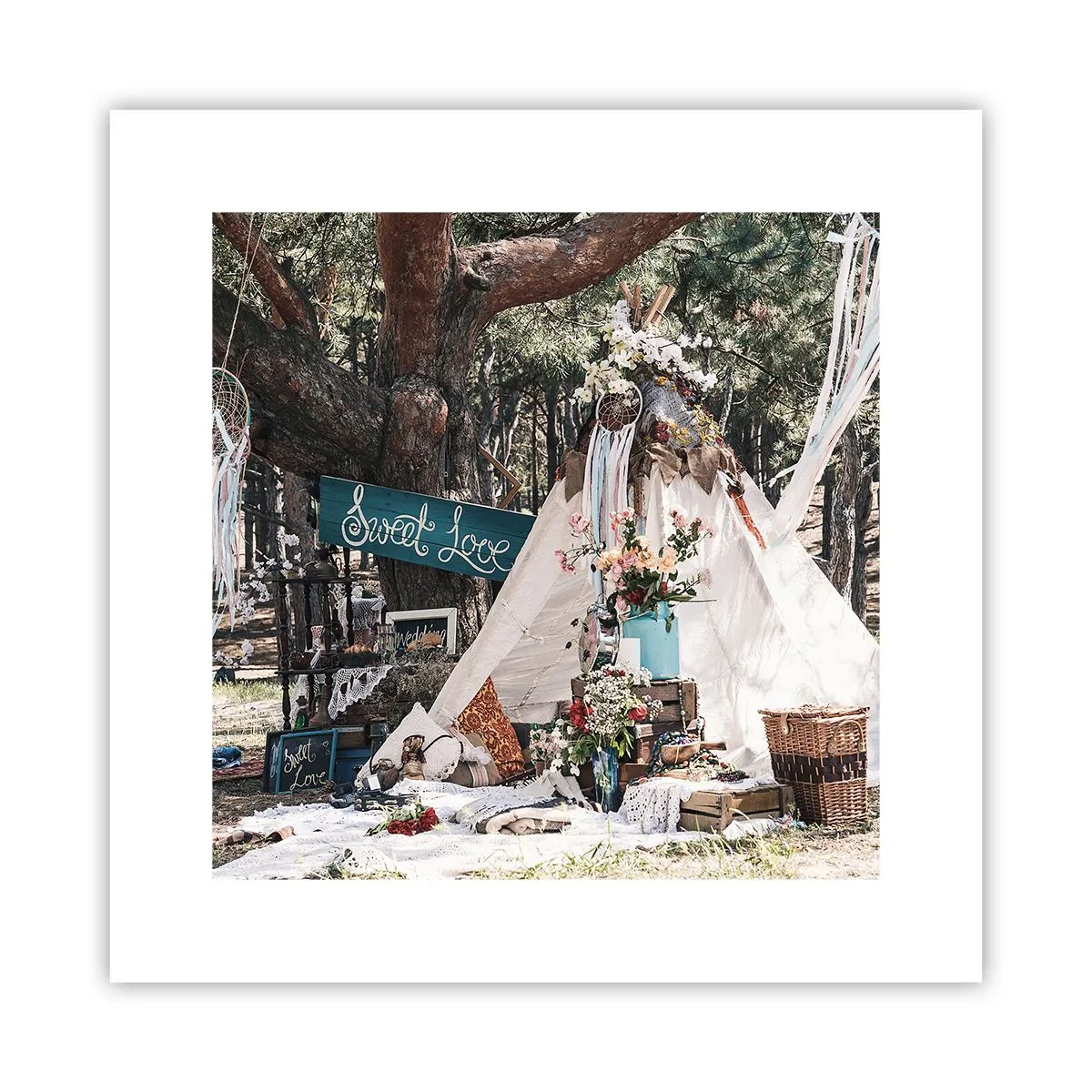 Poszter - Make love… - 30x30 cm