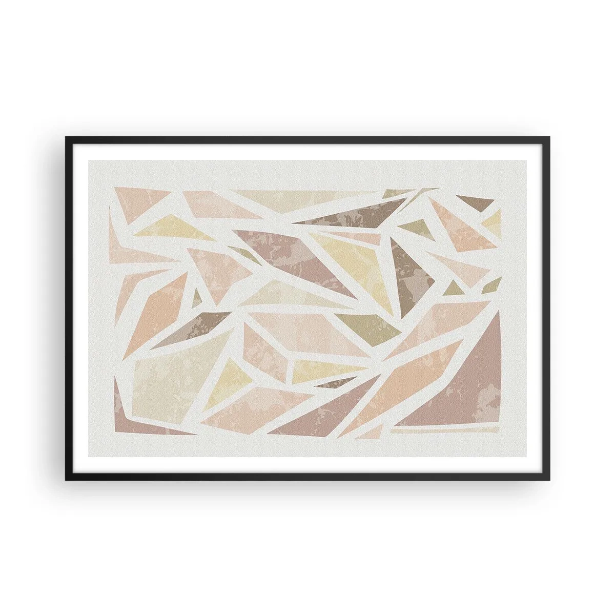 Poszter fehér keretben - Üvegfestmény kompozíció - 100x70 cm
