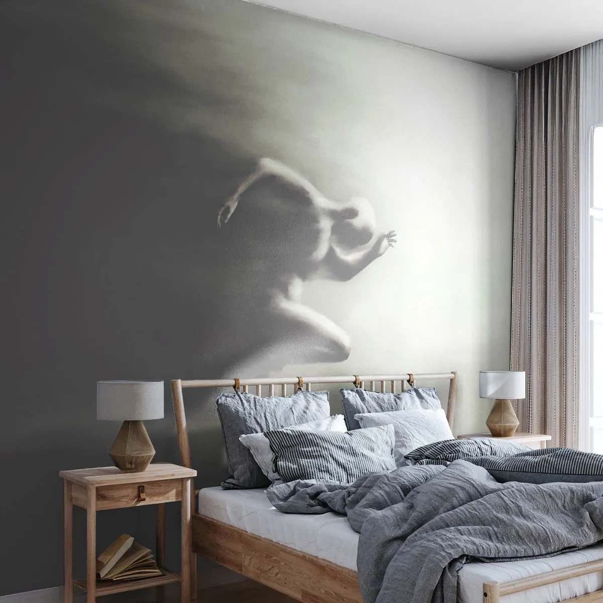 Fotótapéta Premium Sand - Megállíthatatlan - Sport, Futás, Sötétség - 350x256 cm