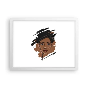 Poszter fekete keretben - Édes, mint a csokoládé - 40x30 cm