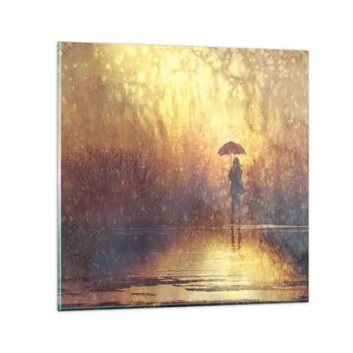 Üveg kép - Érzem, hogy valaki engem néz - 70x70 cm