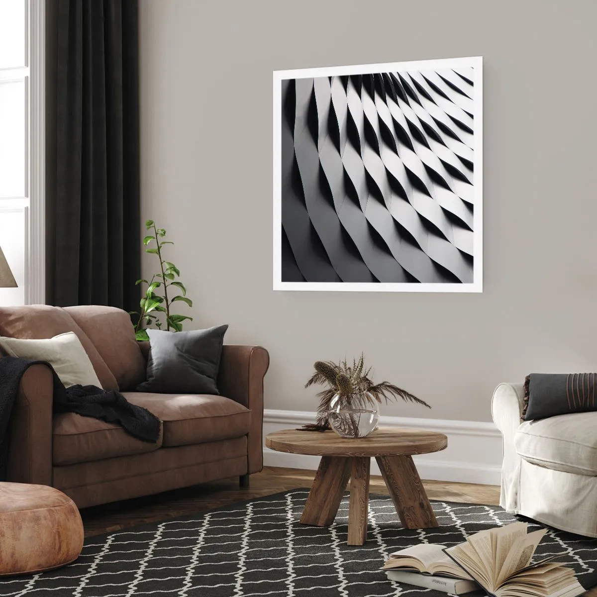 Poszter - A hullámok felszínén - 60x60 cm