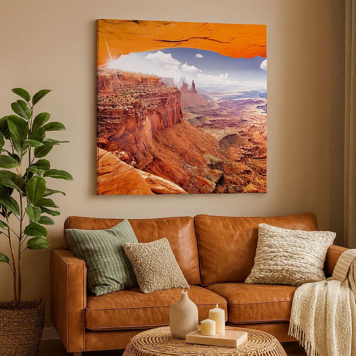 Vászonkép - Maga a természet faragta - 30x30 cm