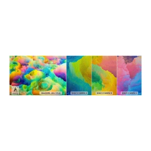 Fotótapéta Minta Premium Sand - Szivárványos pehely - Absztrakció, Darab, Pasztell színek - 100x30 cm