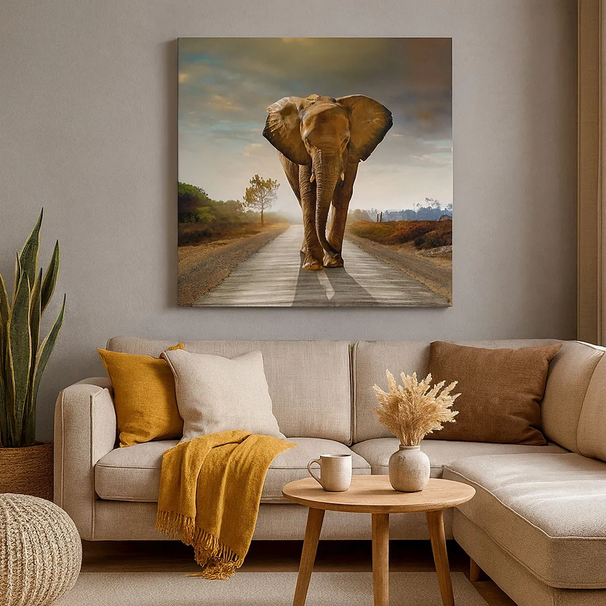 Vászonkép - És egyáltalán nem porcelánraktárban - 30x30 cm