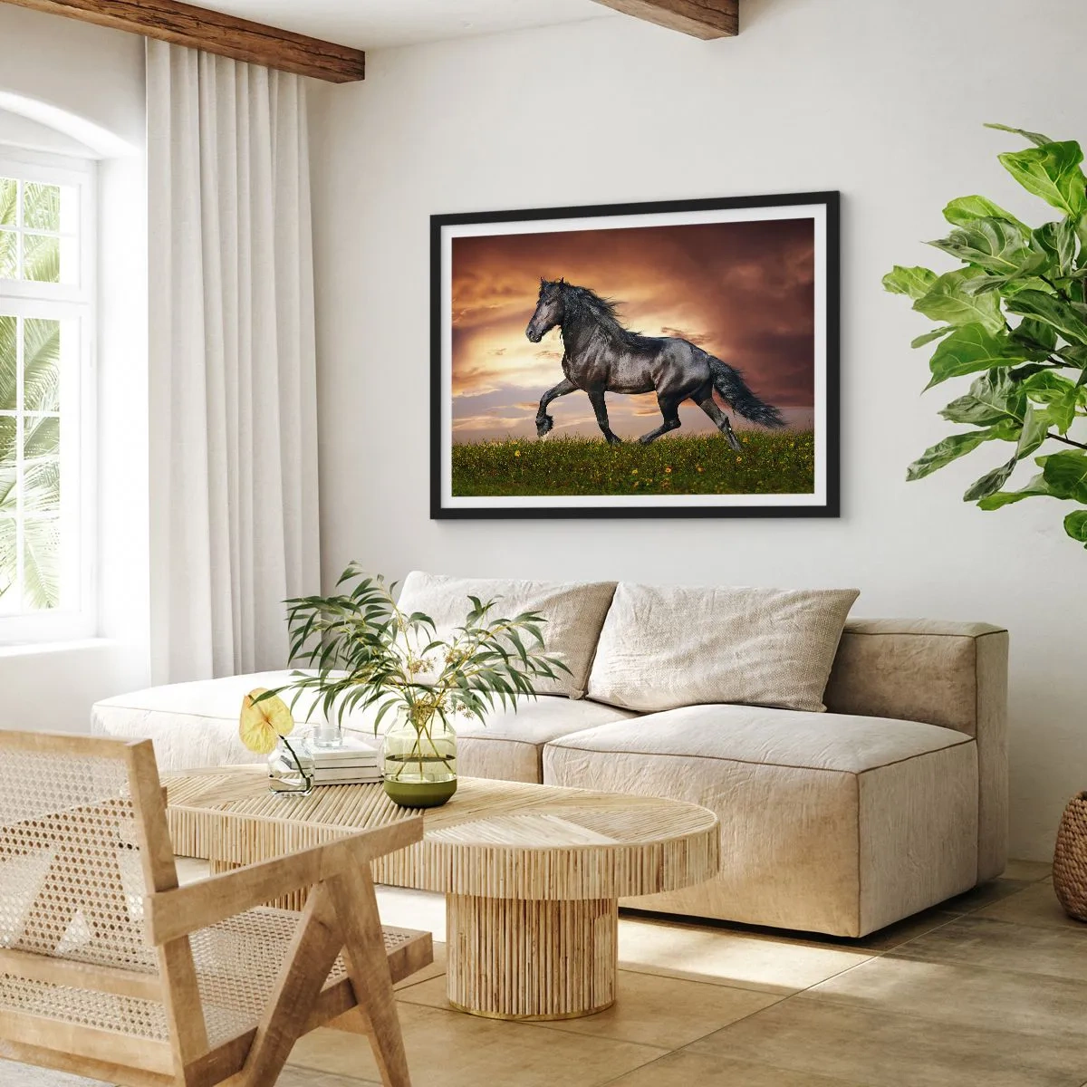 Poszter fehér keretben - Fekete herceg - 100x70 cm