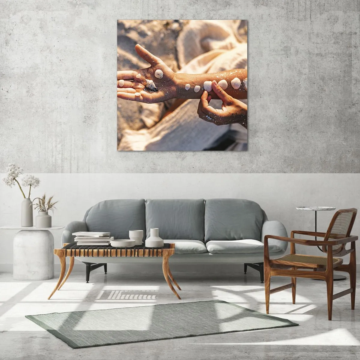 Üveg kép - Szépség egy karnyújtásnyira - 60x60 cm