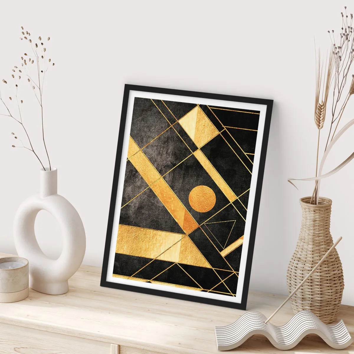 Poszter fehér keretben - A sivatag napja - 61x91 cm