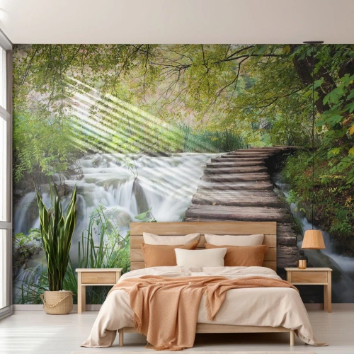 Fotótapéta Premium Sand - A víz egyáltalán nem csendes - Tájkép, Horvátország, Természet - 150x105 cm