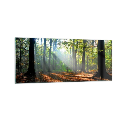 Üveg kép - Ragyogások és árnyékok - 100x40 cm