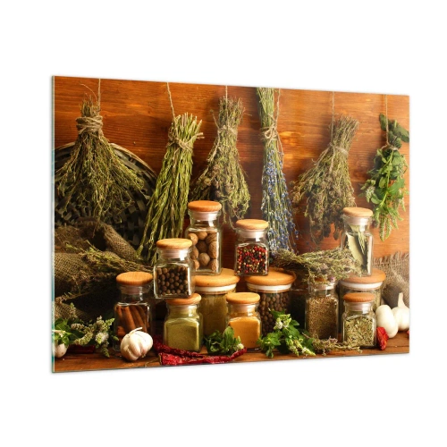Üveg kép - Konyhai varázslatok - 100x70 cm