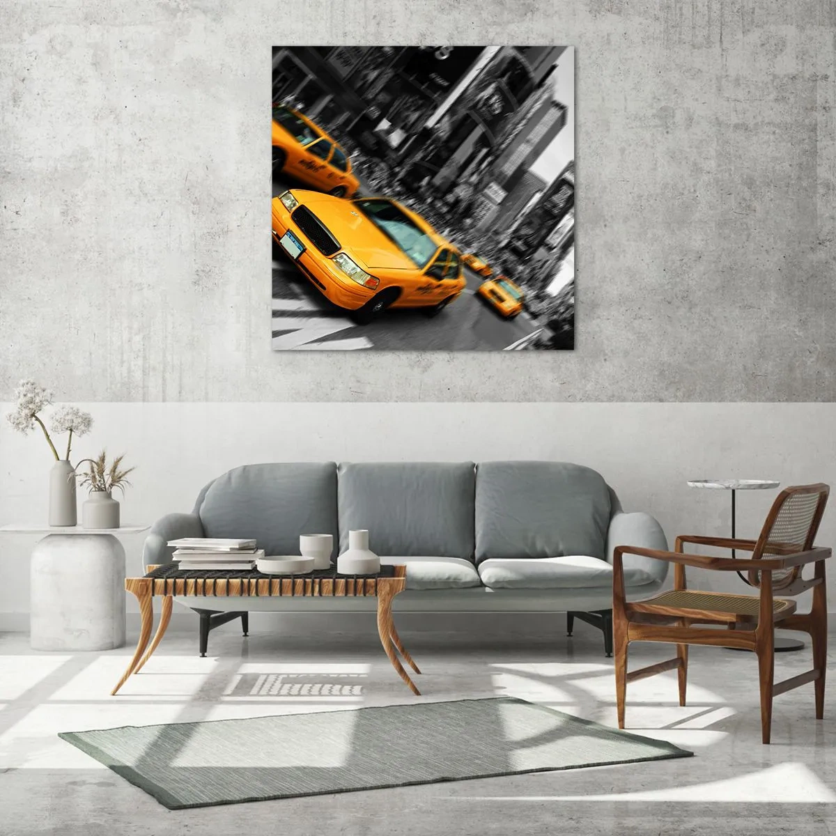 Üveg kép - New York-i napfény cseppjei - 70x70 cm