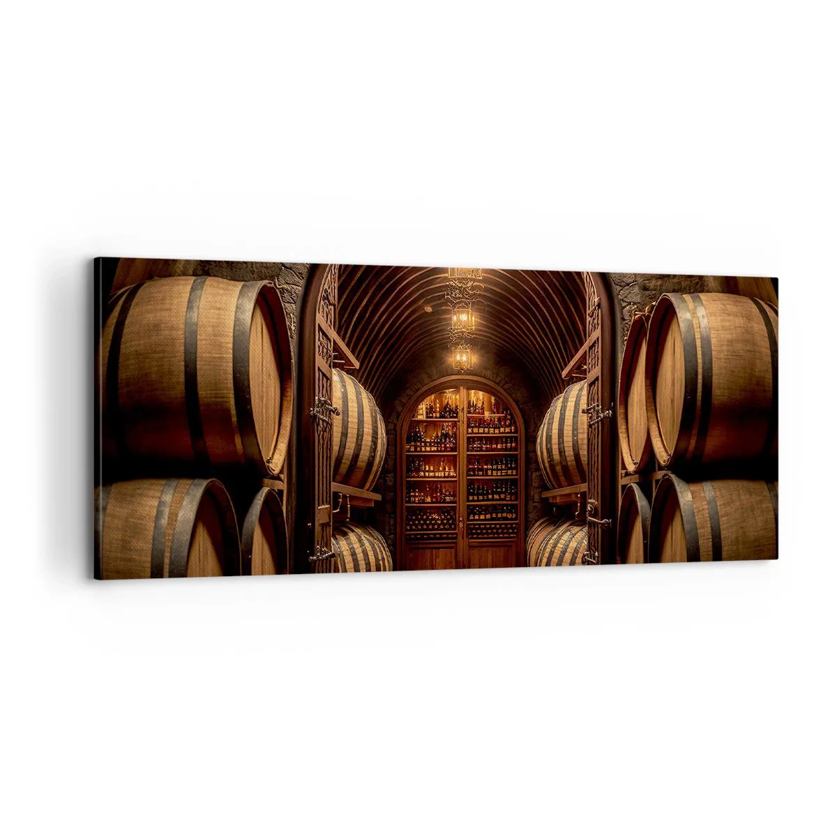 Vászonkép - Hangulatos pince - 100x40 cm