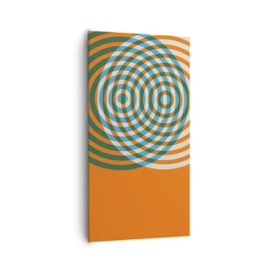 Vászonkép - Absztrakt körkörös variáció - 65x120 cm