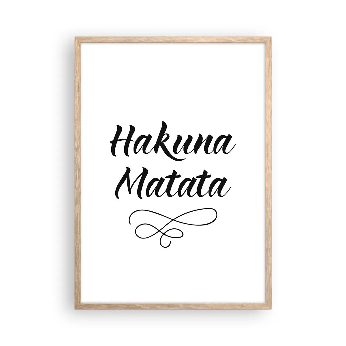 Poszter világos tölgy keretben - A legjobb tanács - 50x70 cm