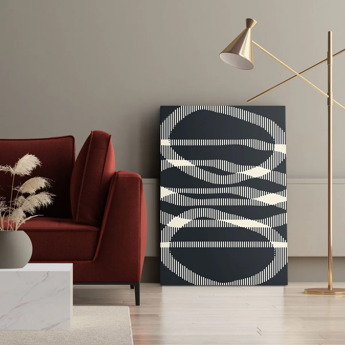 Vászonkép - Sötétség megtörése kísérlete - 50x70 cm