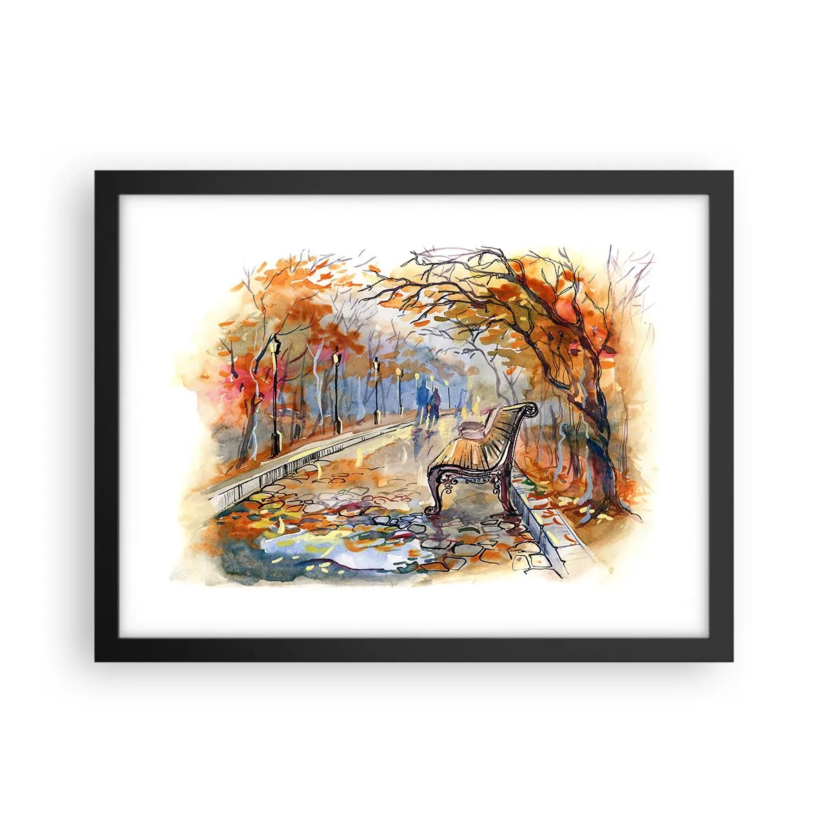 Poszter fehér keretben - Kiránduljunk együtt az őszbe - 40x30 cm