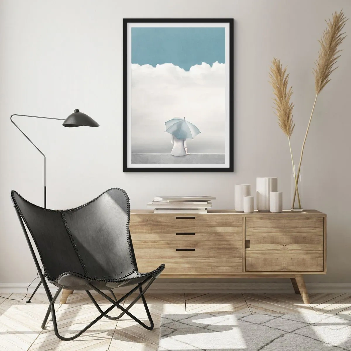 Poszter fehér keretben - A valóság és az álmok határán - 70x100 cm