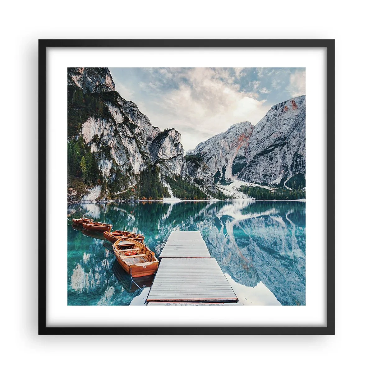 Poszter fehér keretben - Megmutatjuk a szépséget - 50x50 cm