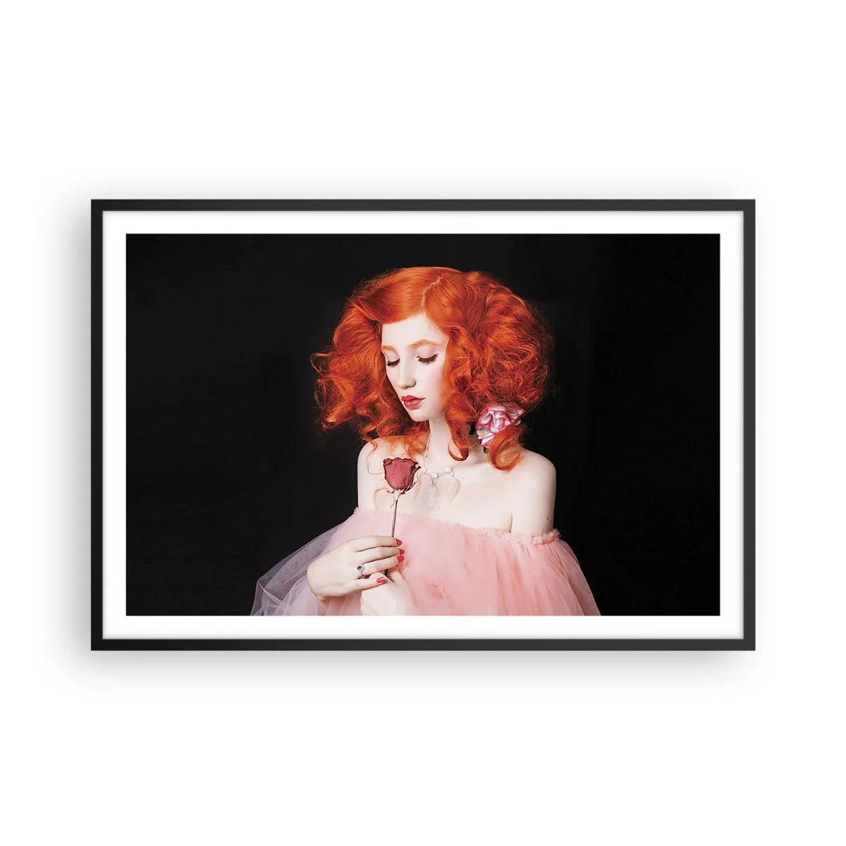 Poszter fehér keretben - Barokk stílusban - 91x61 cm