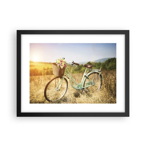 Poszter fehér keretben - Itt maradok egy darabig - 40x30 cm