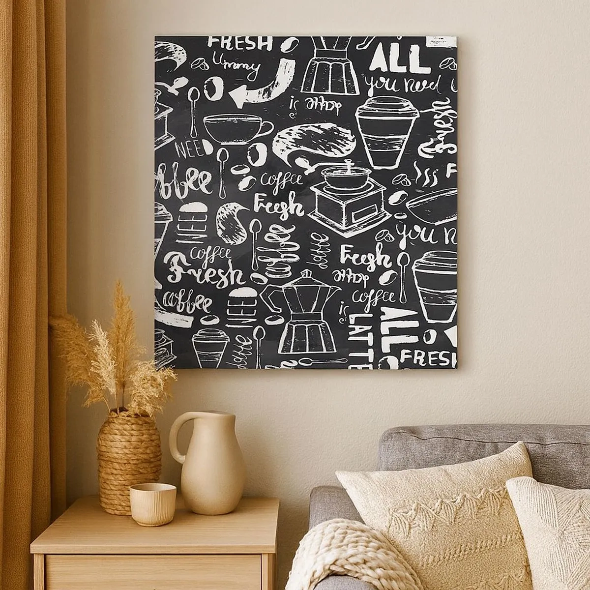 Vászonkép - All you need is… - 30x30 cm