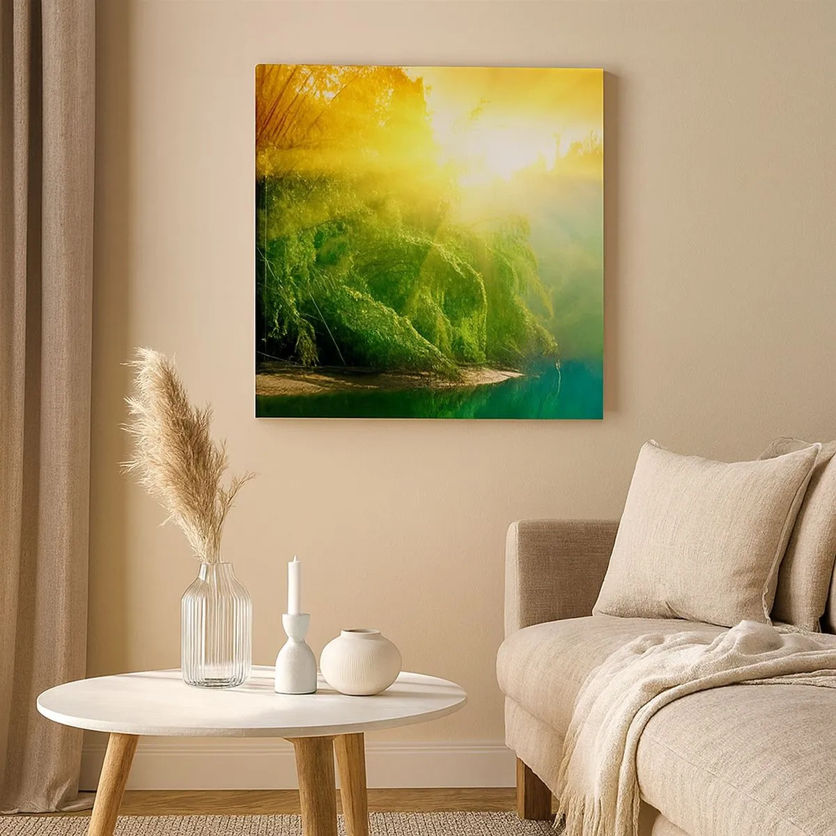 Vászonkép - Elmerülni a napban és az árnyékban - 30x30 cm