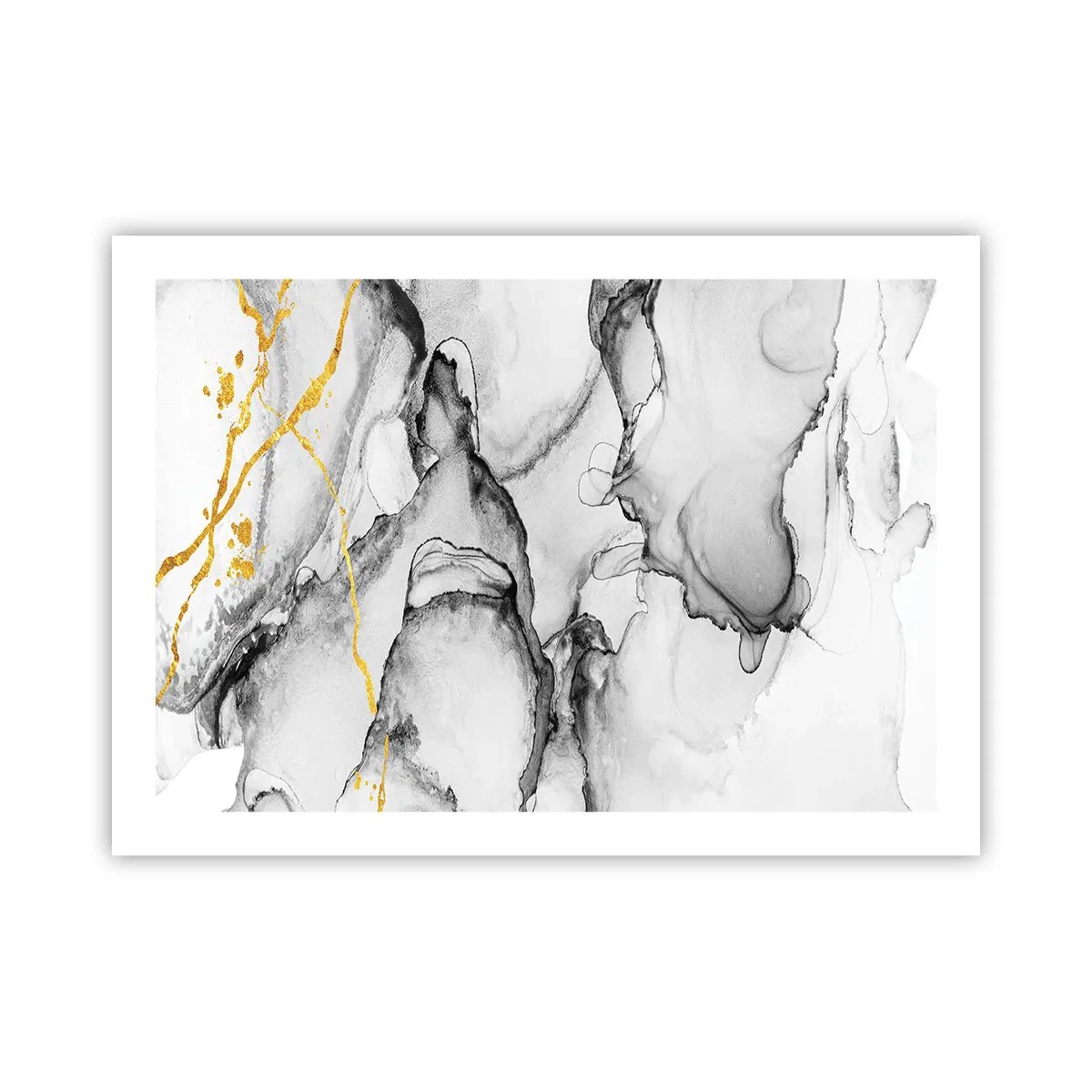 Poszter - Arany motívumú kompozíció - 70x50 cm