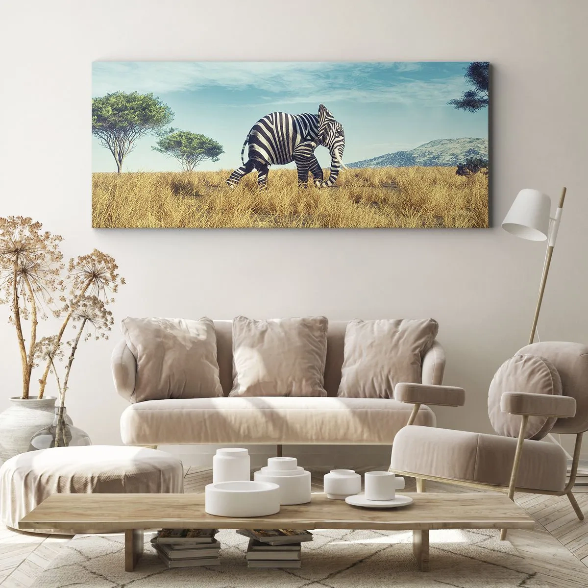 Vászonkép - A szürke már nem menő - 100x40 cm