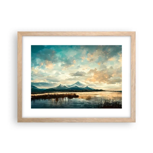 Poszter világos tölgy keretben - Az ég védelme alatt - 40x30 cm