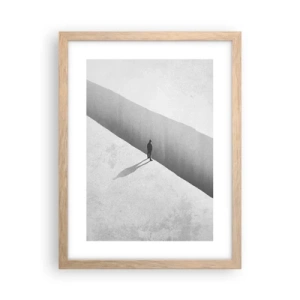 Poszter világos tölgy keretben - Fényes célpont - 30x40 cm