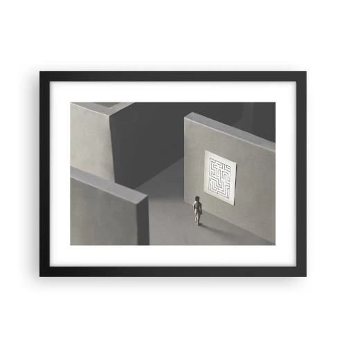 Poszter fehér keretben - De én hol vagyok? - 40x30 cm