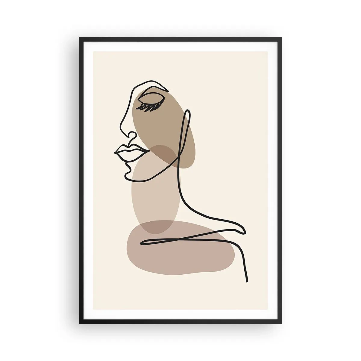 Poszter fehér keretben - Egy bizonyos szépségvonal - 70x100 cm