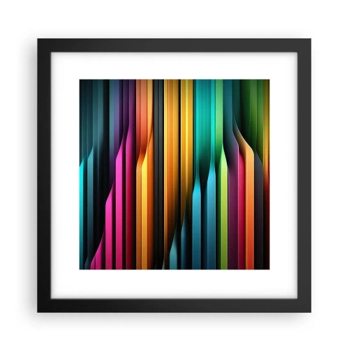 Poszter fehér keretben - Fényorgonák - 30x30 cm