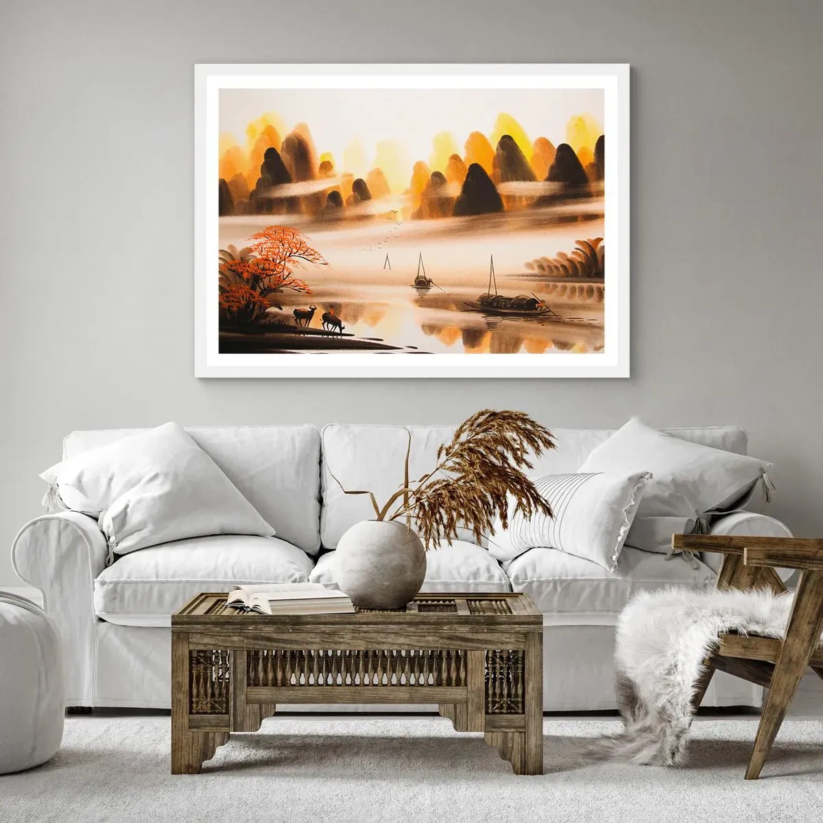 Poszter fekete keretben - Távolabb, mint a Távol-Kelet - 70x50 cm